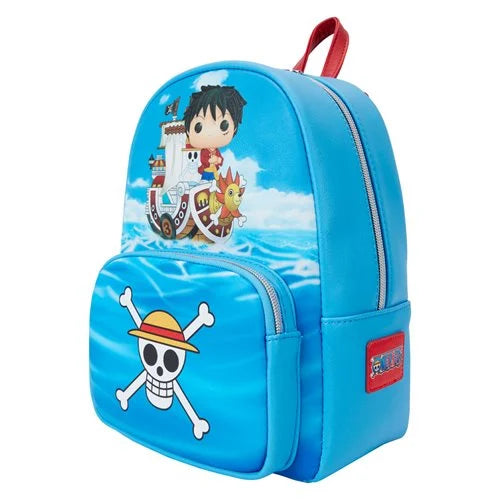 One Piece Luffy on Pirate Ship Blue Funko Mini Backpack