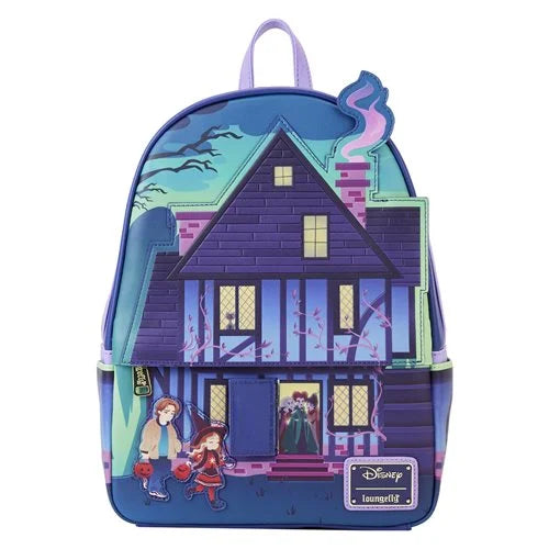 Loungefly Hocus Pocus Sanderson Sisters house Glow in the Dark Mini Backpack