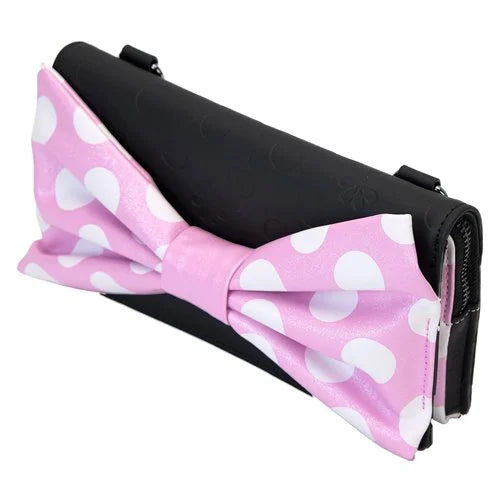 Minnie Mouse Floral Rock The Dots Clutch Crossbody Bag