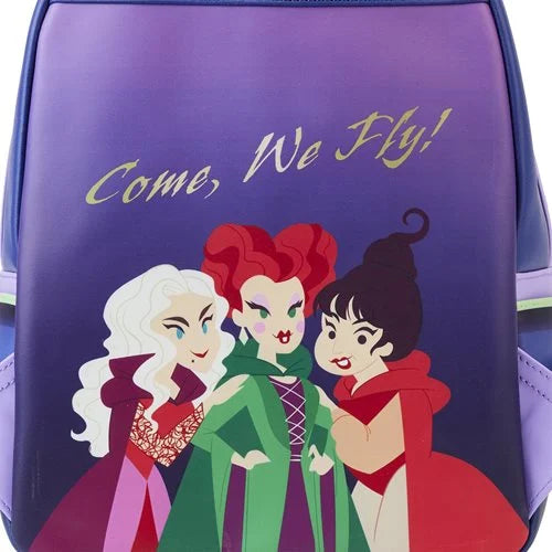 Loungefly Hocus Pocus Sanderson Sisters house Glow in the Dark Mini Backpack