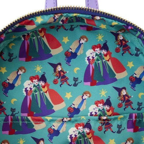 Loungefly Hocus Pocus Sanderson Sisters house Glow in the Dark Mini Backpack