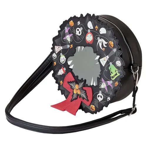 The Nightmare Before Christmas Wreath Glow-in-the-Dark Crossbody Purse