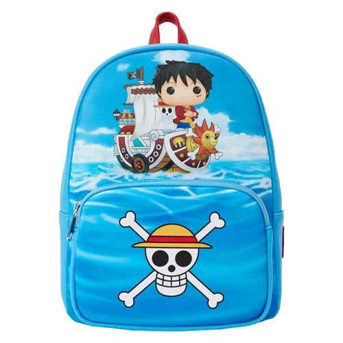 One Piece Luffy on Pirate Ship Blue Funko Mini Backpack