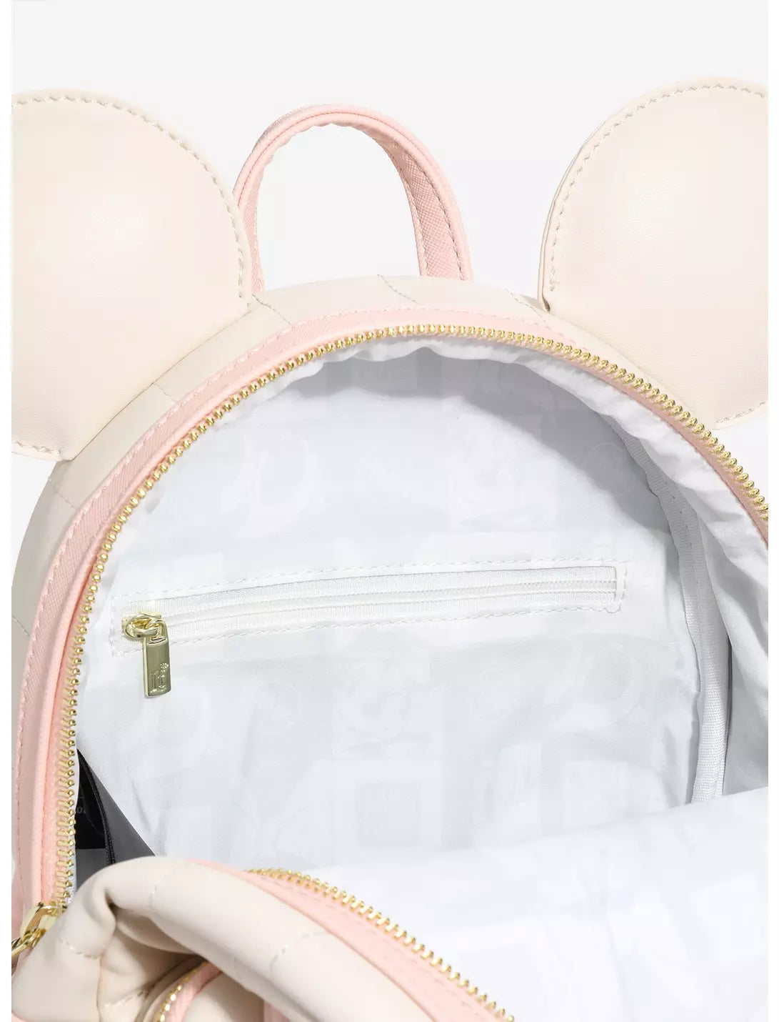 Loungefly Disney Minnie Mouse Pink Tonal Puff Mini Backpack