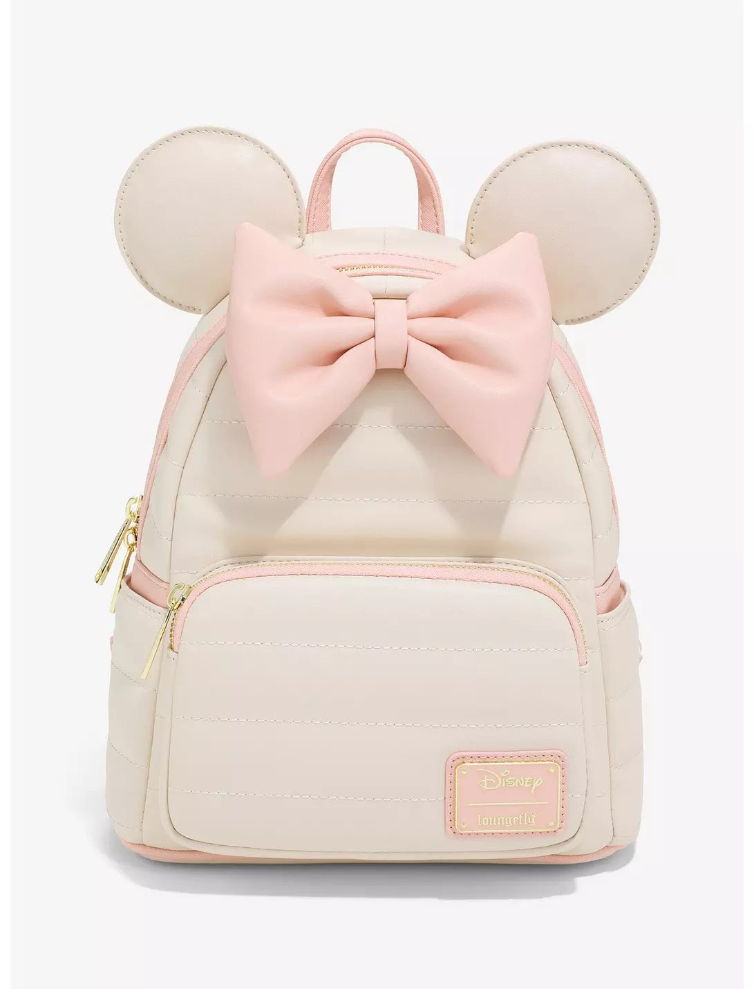 Loungefly Disney Minnie Mouse Pink Tonal Puff Mini Backpack