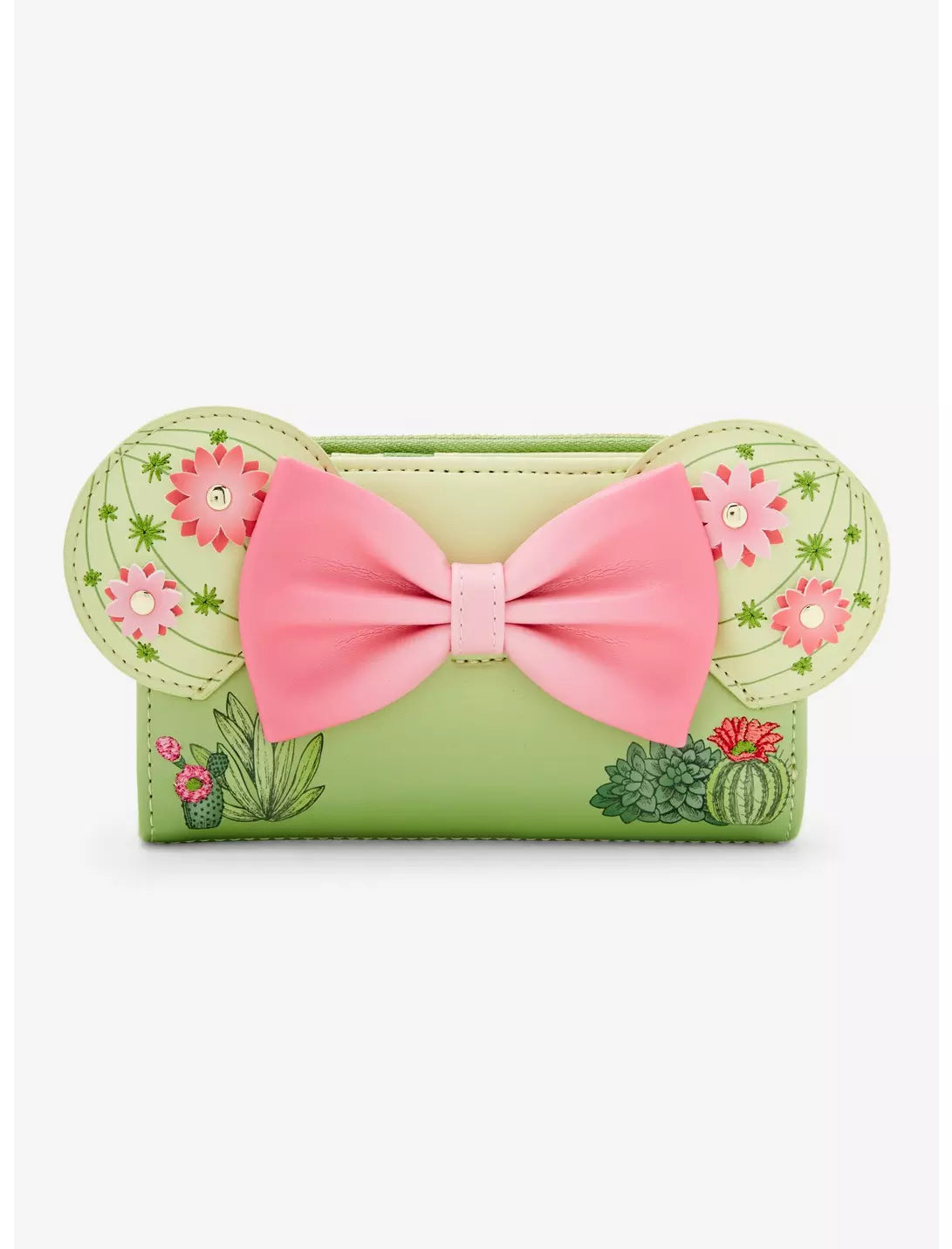 Loungefly Disney Minnie Mouse Cacti Ears Mini Backpack and Wallet Set