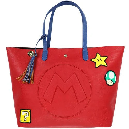 BioWorld Super Mario Mixed Icons Tote Bag