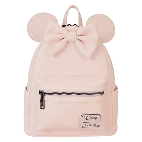 Pink Disney Minnie Ear Checkerboard Mini Backpack