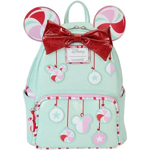 Minnie Mouse Holiday Peppermint Ornaments Mini-Backpack