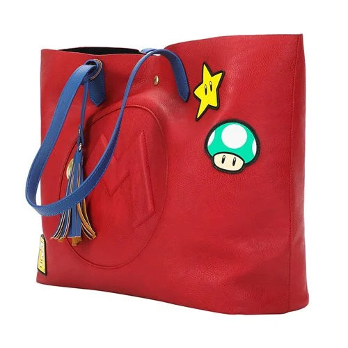 BioWorld Super Mario Mixed Icons Tote Bag