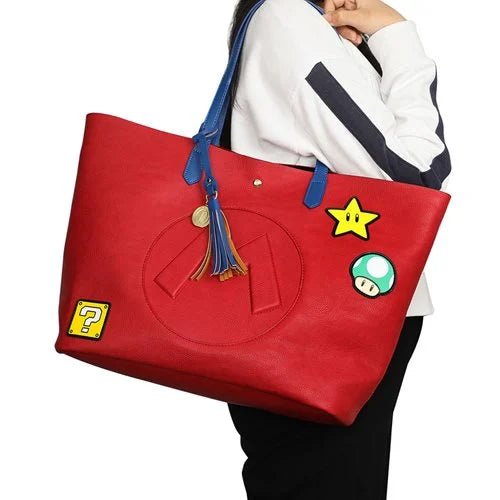 BioWorld Super Mario Mixed Icons Tote Bag