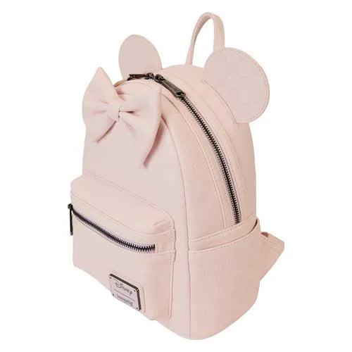 Pink Disney Minnie Ear Checkerboard Mini Backpack