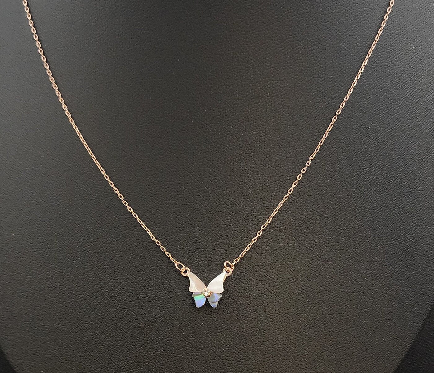 Pearl Butterfly Necklace 5pc Set