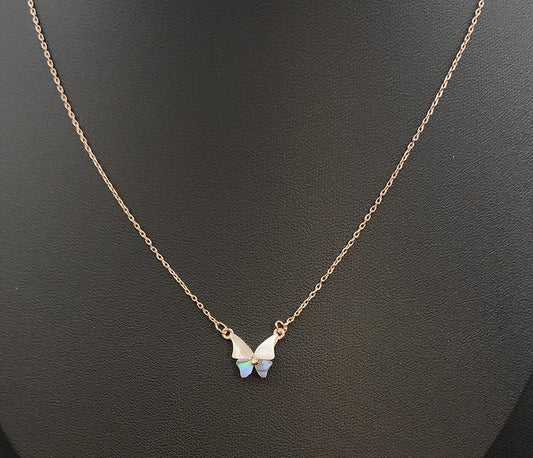 Pearl Butterfly Necklace 5pc Set